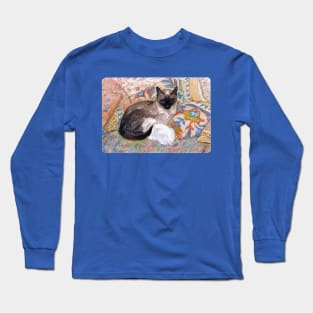 Siamese cat with kitten Long Sleeve T-Shirt
